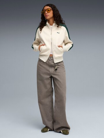 PUMA Sportjacke 'T7' in Beige