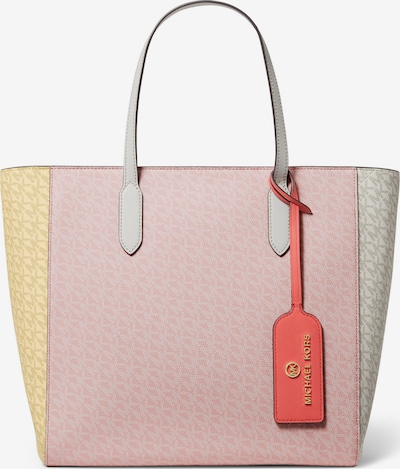 Shopper MICHAEL Michael Kors di colore giallo pastello / grigio chiaro / rosé / rosso neon, Visualizzazione prodotti