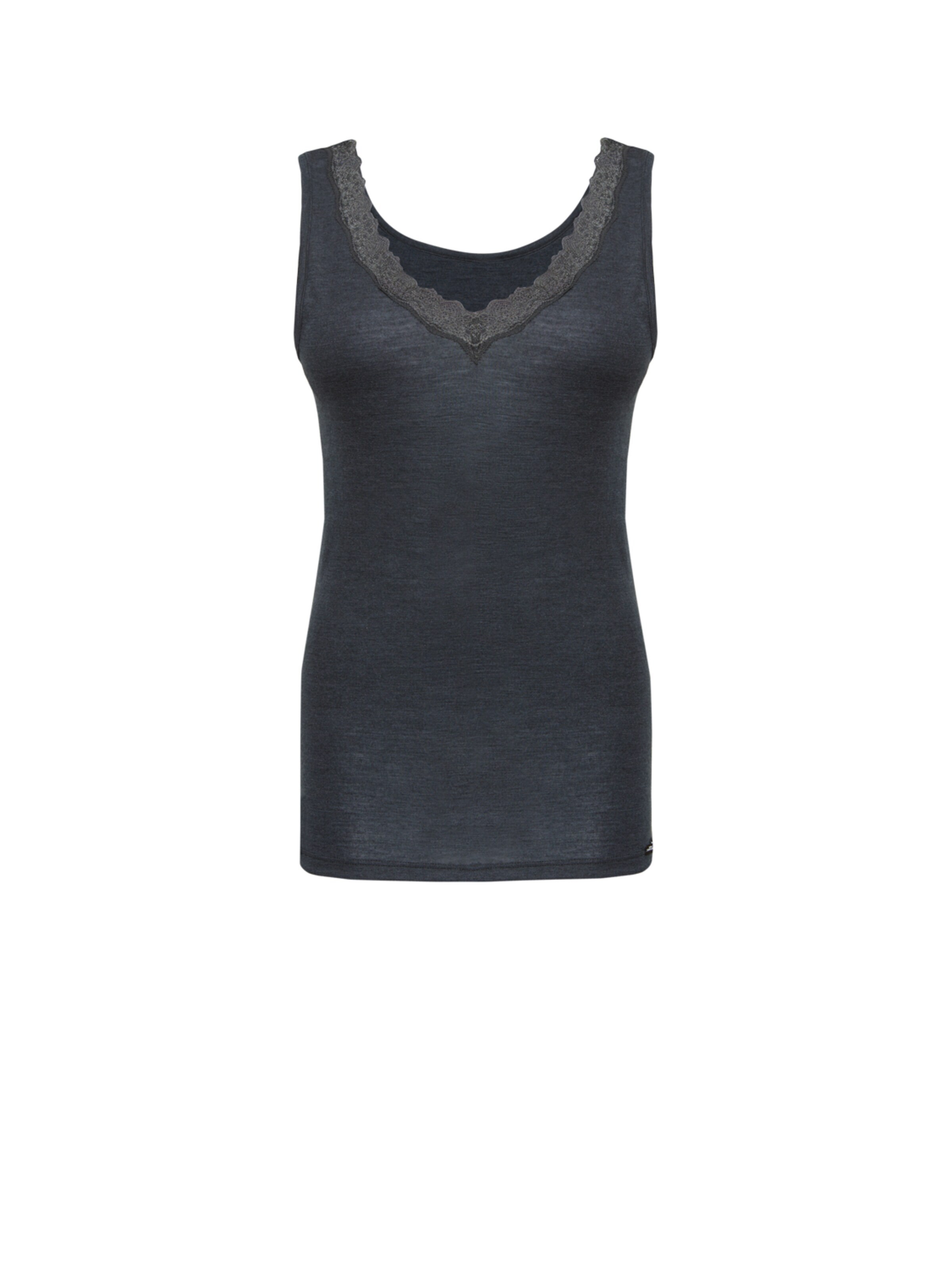 COMAZO Base Layer 'Unterhemd aus Merinowolle & Seide'‌‌‌‌‌ in Grau: Vorderseite