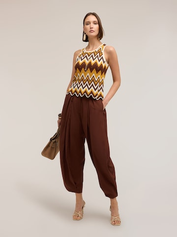 MOTIVI Knitted top in Brown