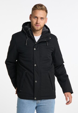 MO Weatherproof jacket in Black: front
