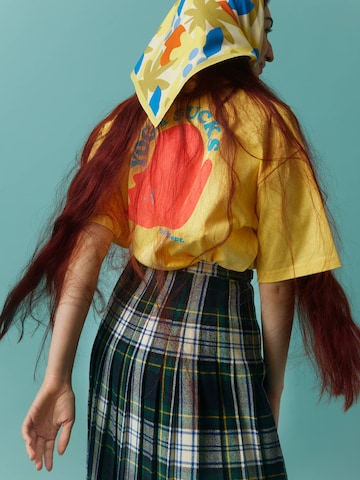 DillySocks Shirt 'Dilly Lazy Days' in Geel