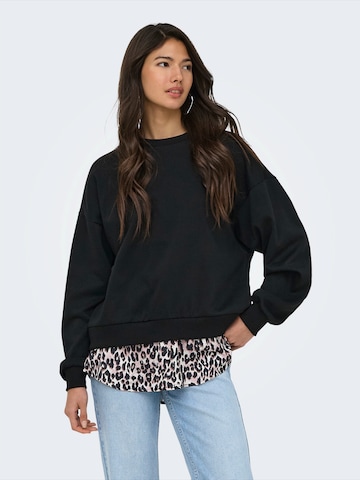 ONLYSweater majica 'ONLBROOKE' - crna boja: prednji dio