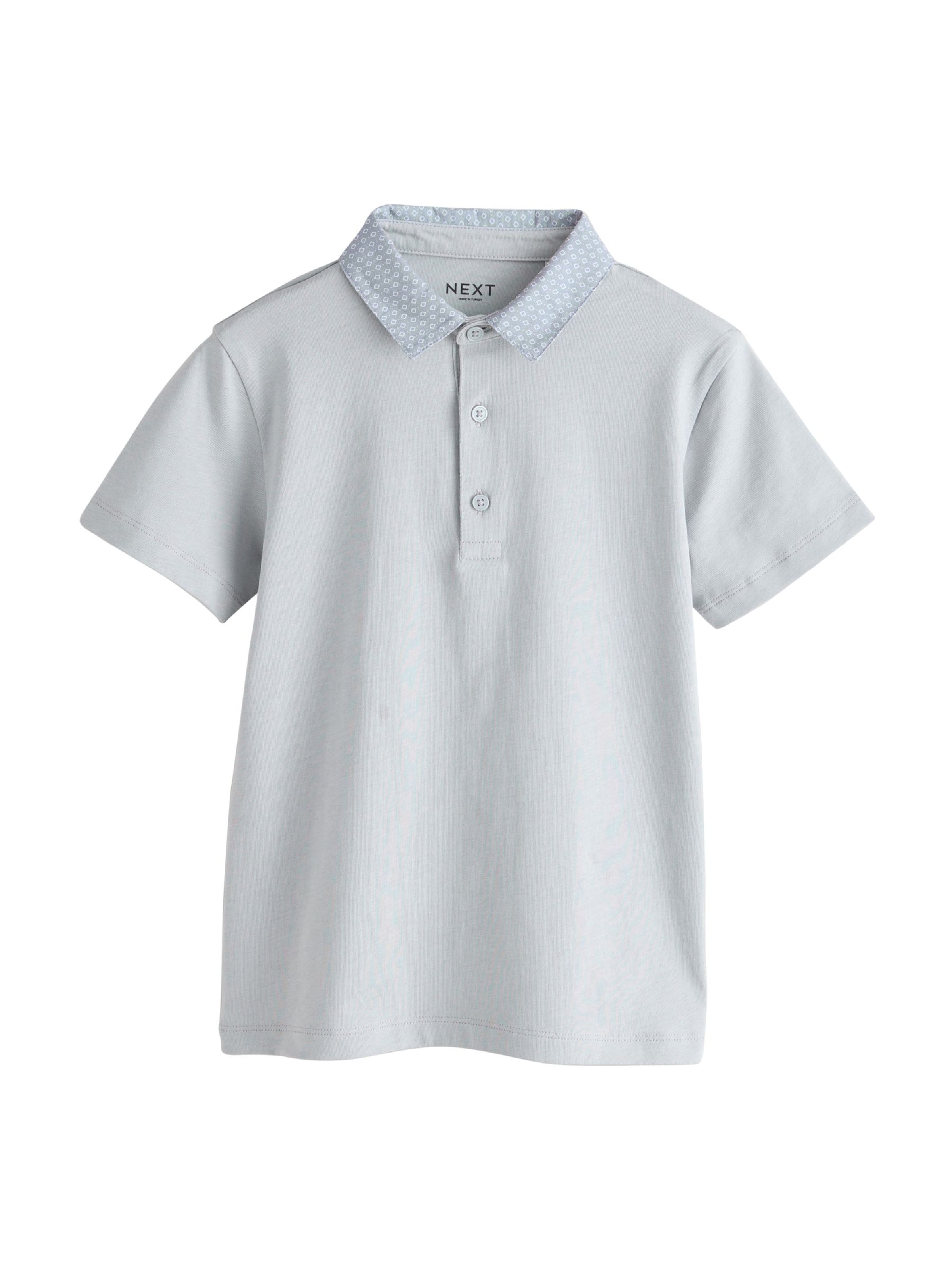 Next Shirt in Pastel blue / Smoke grey, Item view