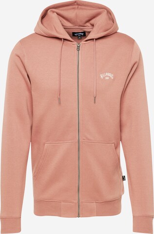 BILLABONG Sweatvest 'ARCH' in Roze: voorkant