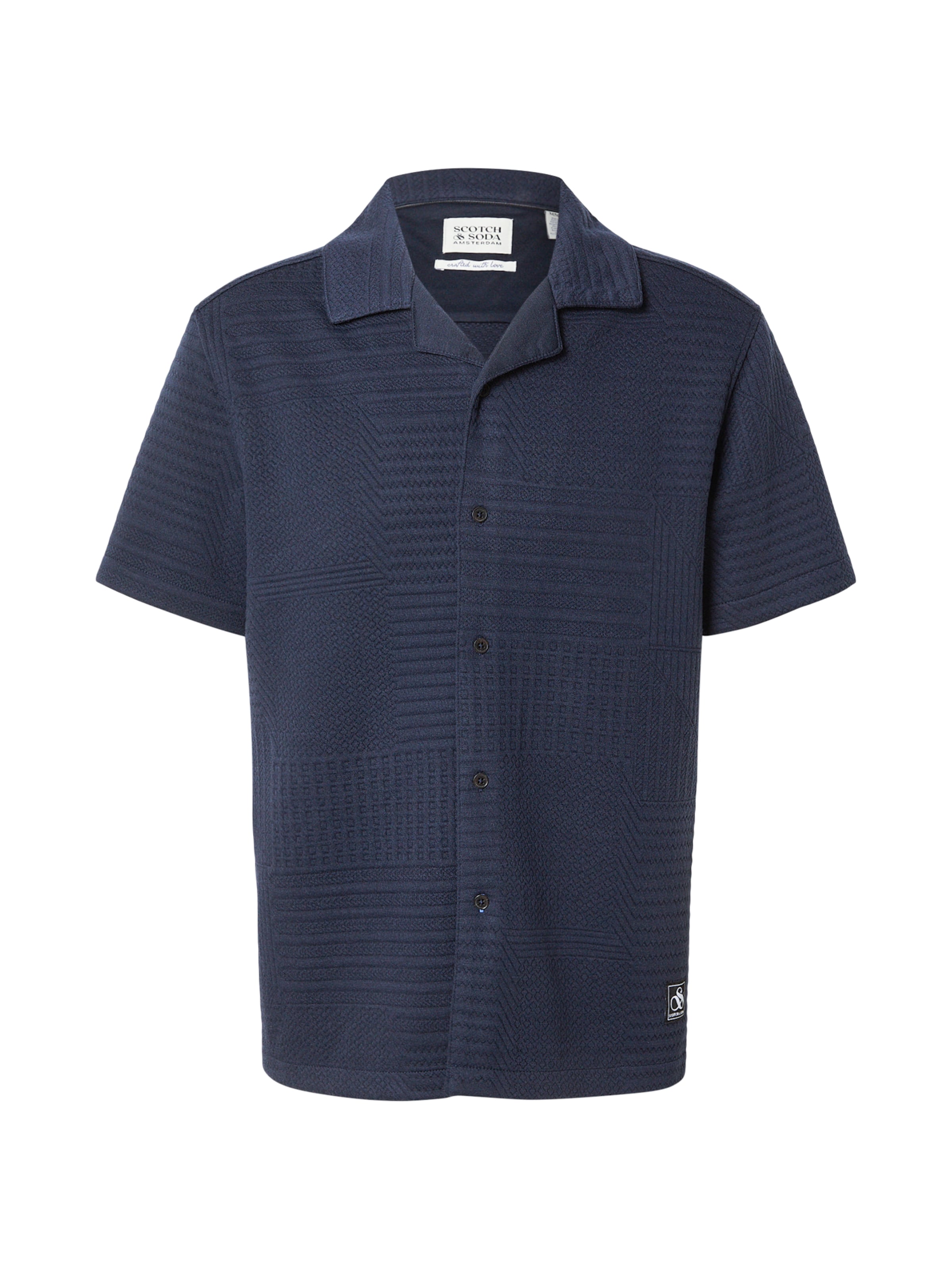SCOTCH & SODA Regular fit Overhemd 'CAMP' in Blauw: voorkant
