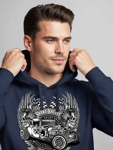 Neverless Sweatshirt 'Hot Rod' in Blue