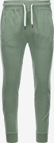 Pantalon 'P948' Ombre en vert : devant