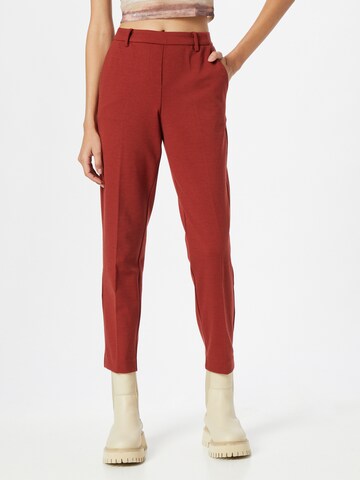 TOM TAILOR Slimfit Broek 'Mia' in Rood: voorkant