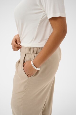 Regular Pantalon à pince 'KCKiren' KAFFE CURVE en beige