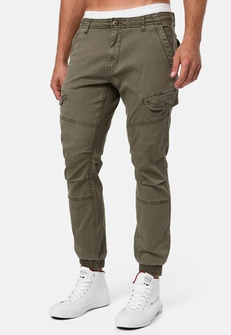 INDICODE JEANS Regular Cargo Pants in Green