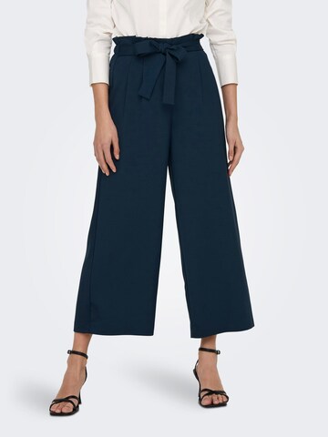 ONLY Zvonové kalhoty Kalhoty se sklady v pase 'LIZZO' – modrá: přední strana