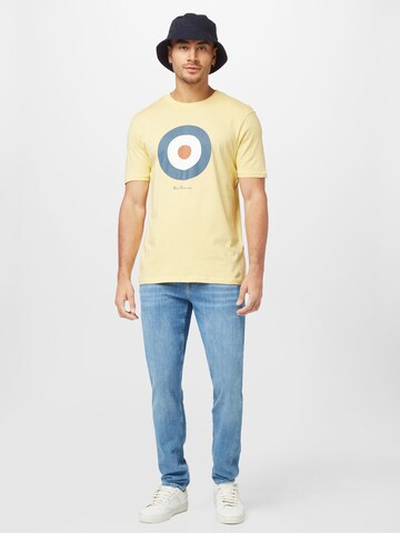 Ben Sherman T-Shirt 'Target' in Gelb
