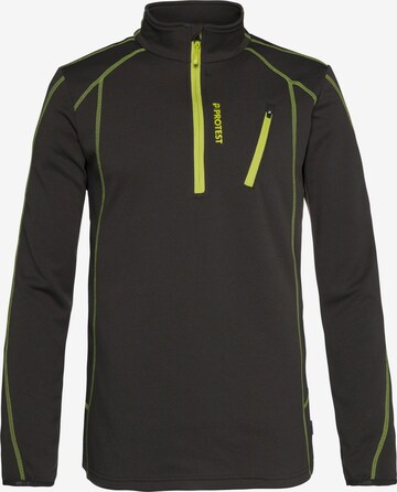 PROTEST Athletic Sweatshirt 'HUMANS' in Green: front