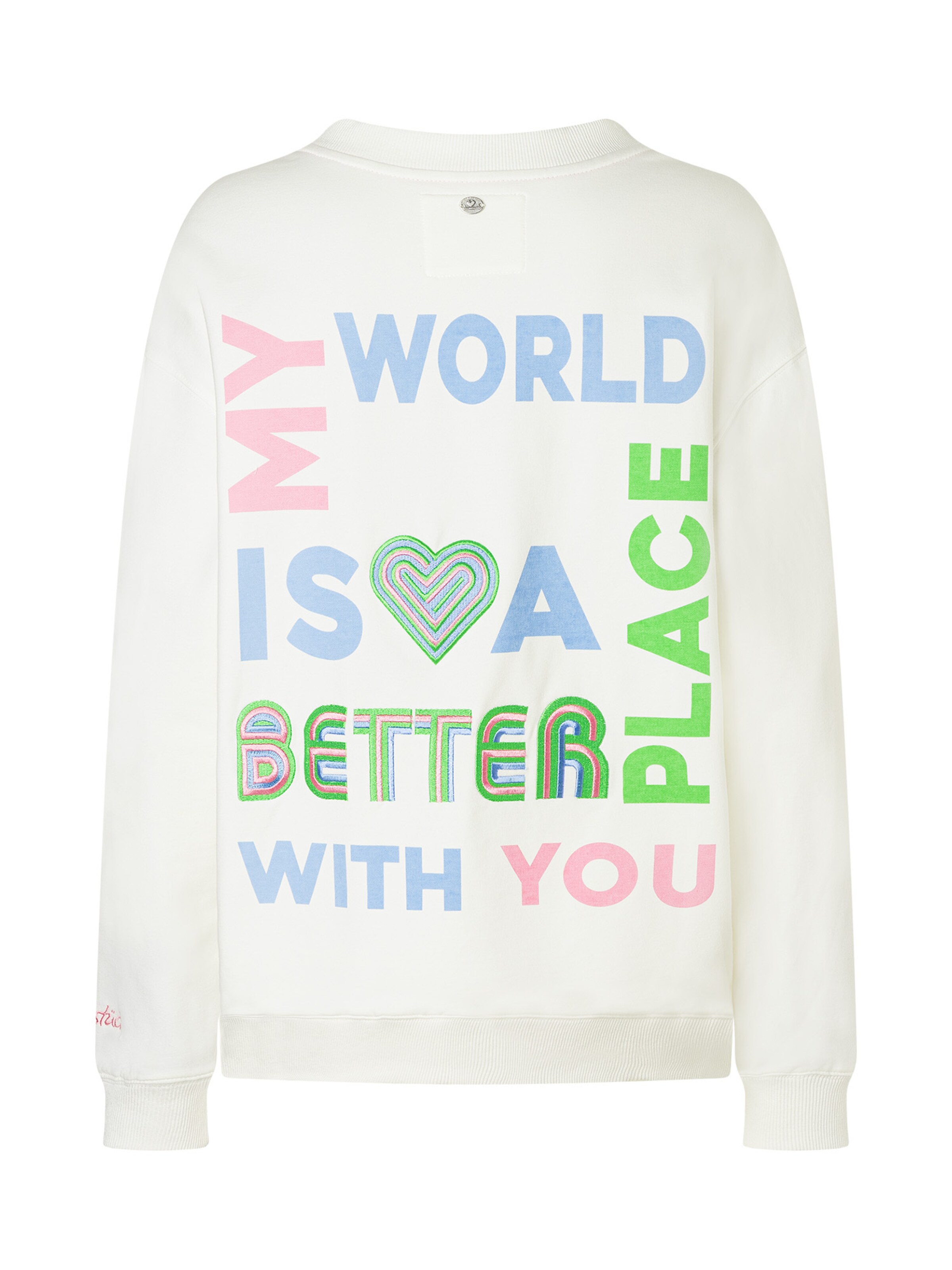 Sweat-shirt 'TatjanaL' LIEBLINGSSTÜCK en blanc