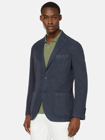 Coupe regular Veste de costume Boggi Milano en bleu : devant