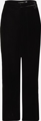 Wide leg Pantaloni 'JINJAY' de la Lauren Ralph Lauren pe negru: față