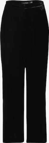 Lauren Ralph Lauren - Pierna ancha Pantalón 'JINJAY' en negro: frente