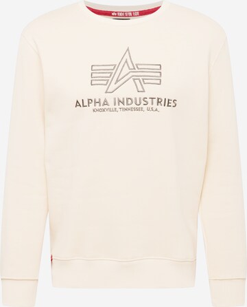 Felpa di ALPHA INDUSTRIES in beige: frontale