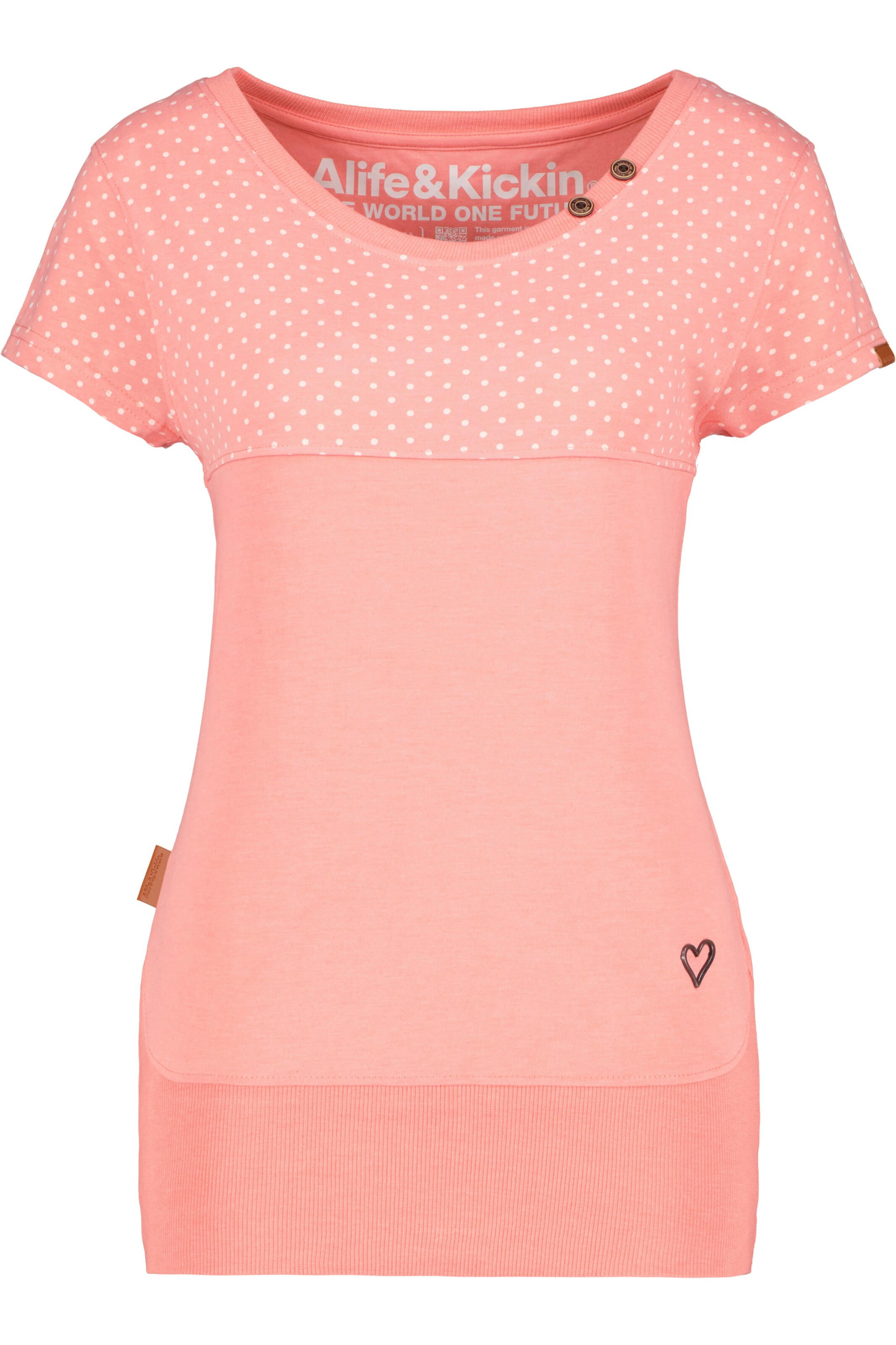 Tricou 'CoraAK' de la alife & kickin pe portocaliu: față