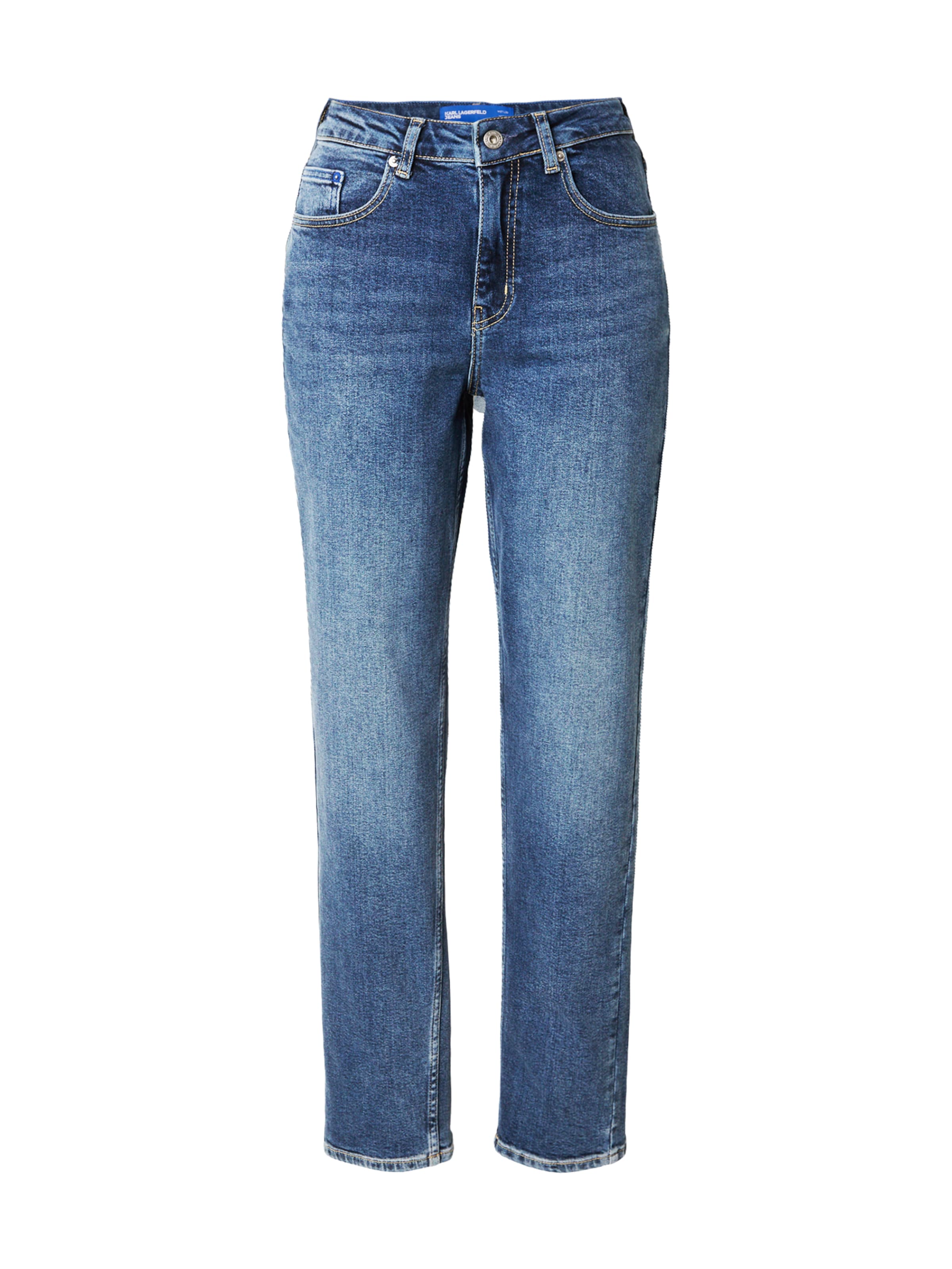 KARL LAGERFELD JEANS Tapered Jeans in Blauw: voorkant