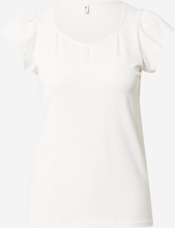 Blutsgeschwister Shirt in White: front
