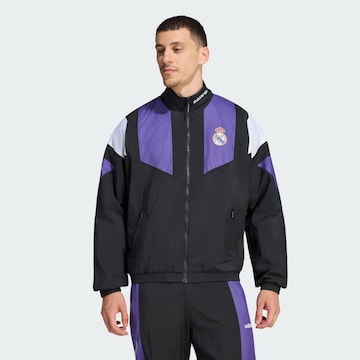 ADIDAS PERFORMANCE - Casaco de treino 'Real Madrid EQT' em preto: frente