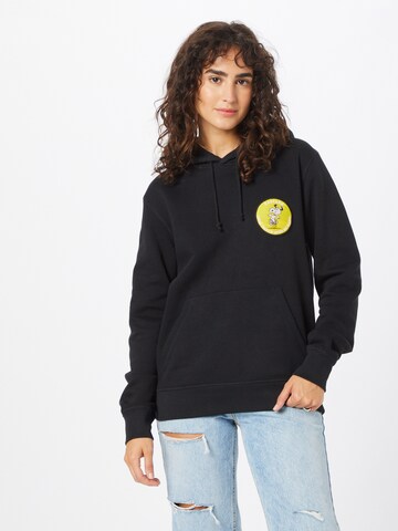 Vintage Supply Sweatshirt 'PEANUTS RAGYARD' in Zwart: voorkant