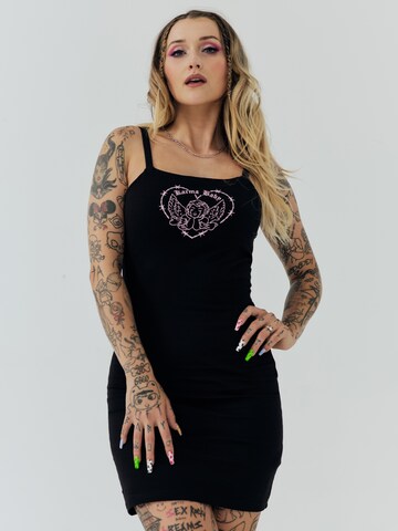 Rochie 'Alva' de la ABOUT YOU x Sharlota pe negru: față