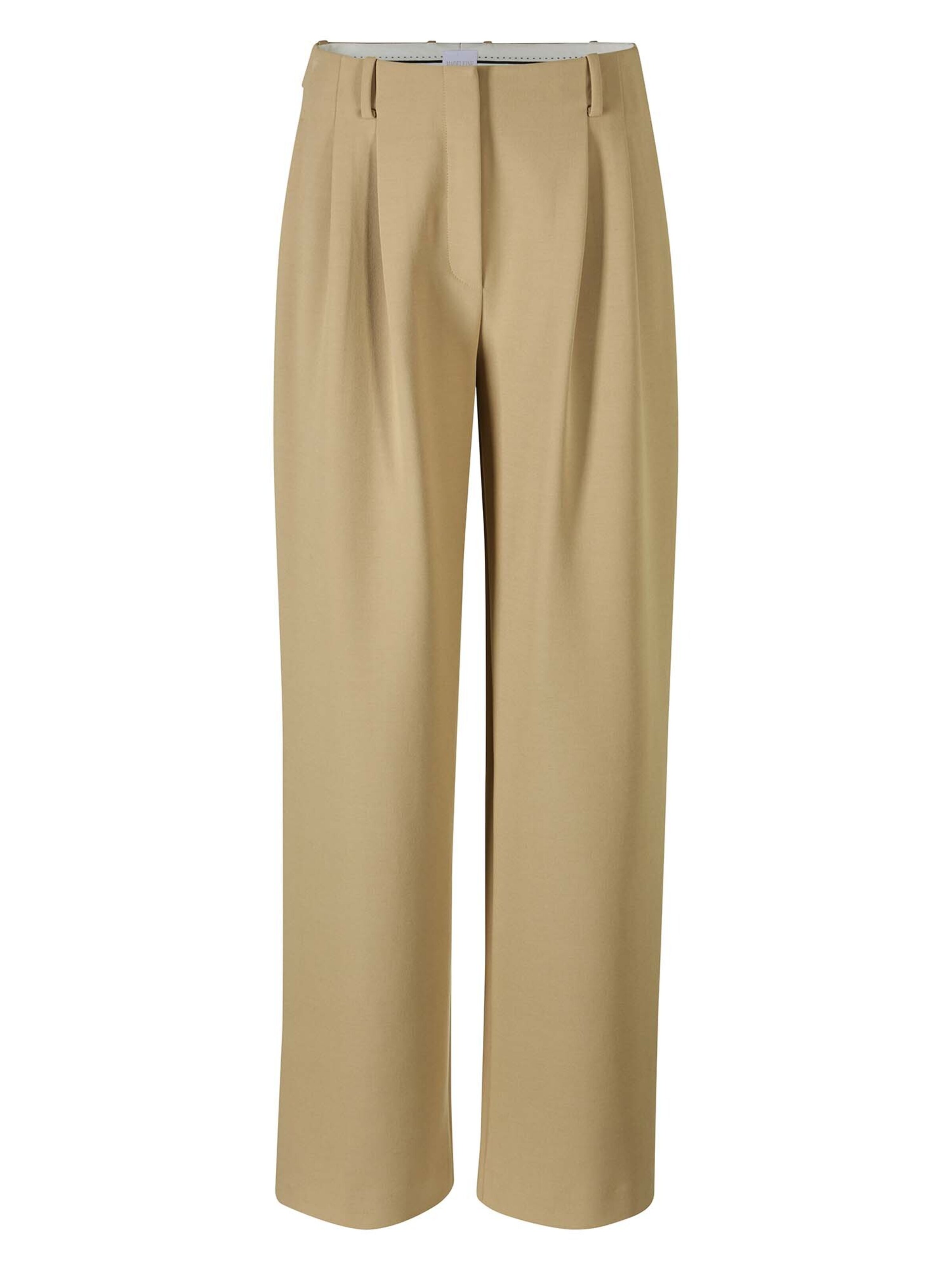 Loosefit Pantalon à pince MADELEINE en beige : devant