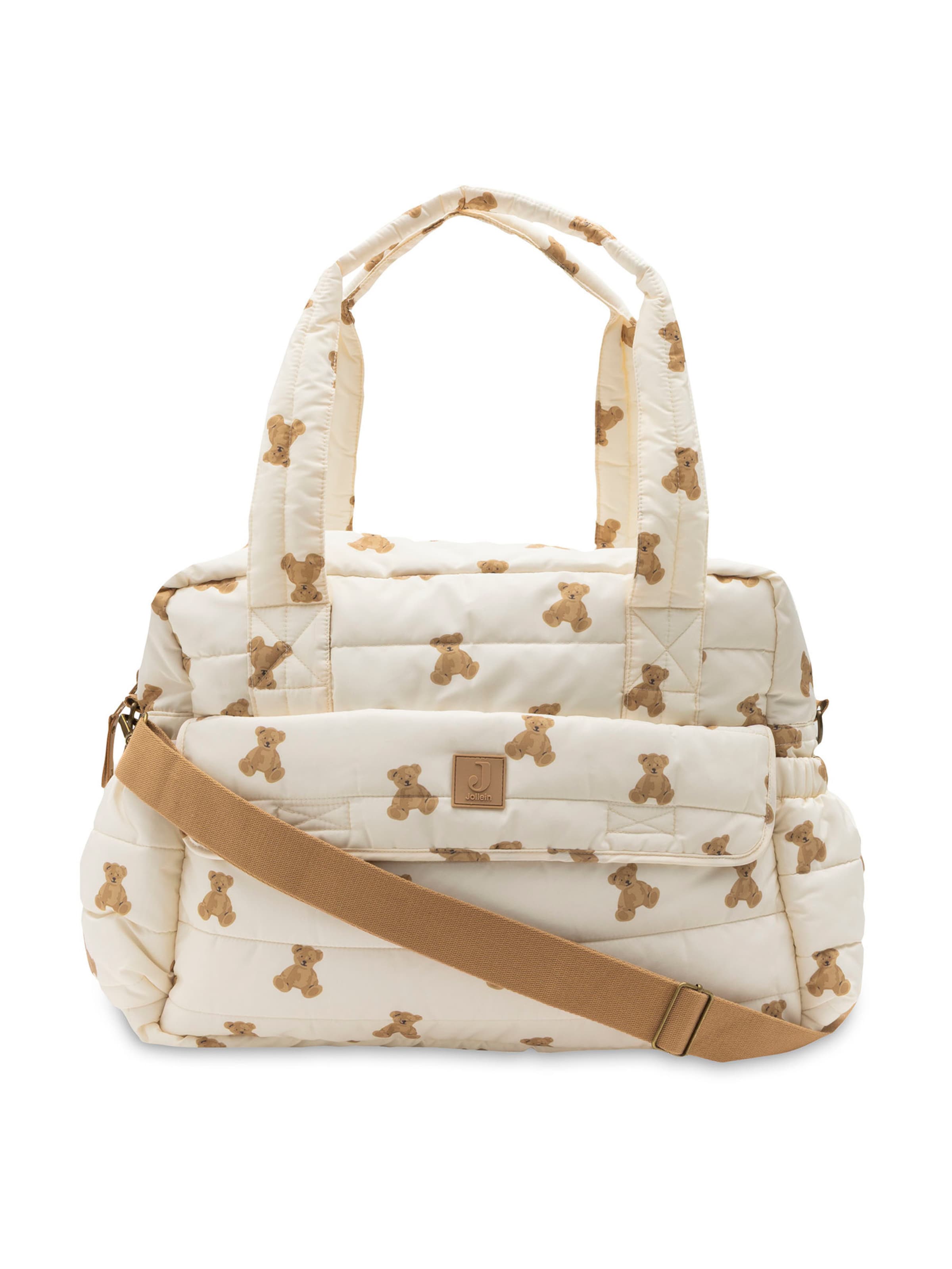 Sac à langer 'Mini Teddy Bear' Jollein en blanc : devant