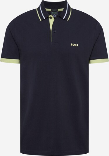 BOSS Green Camiseta 'Peos' en lima / negro / blanco, Vista del producto