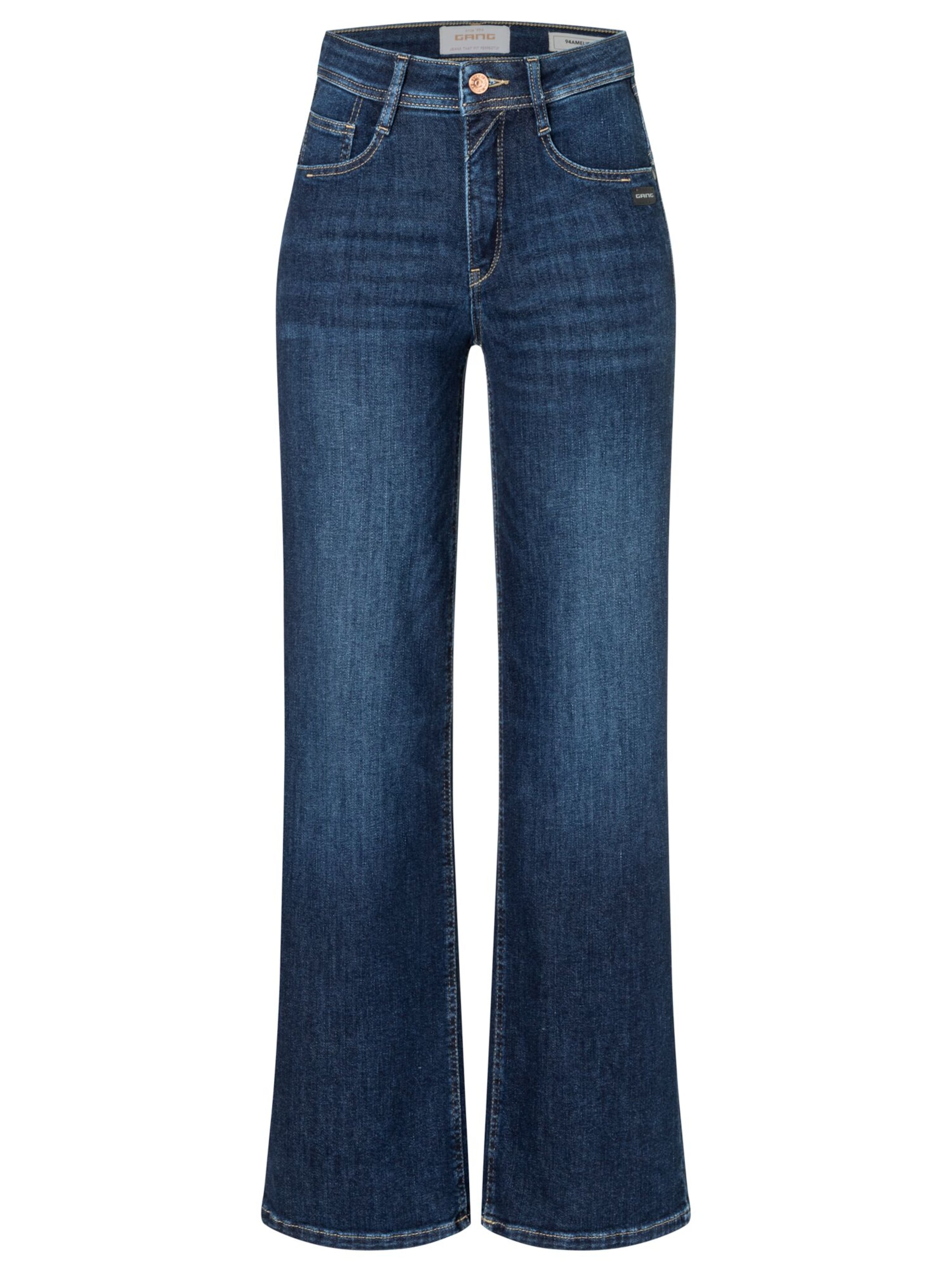 Regular Jean '94AMELIE WIDE ' Gang en bleu : devant