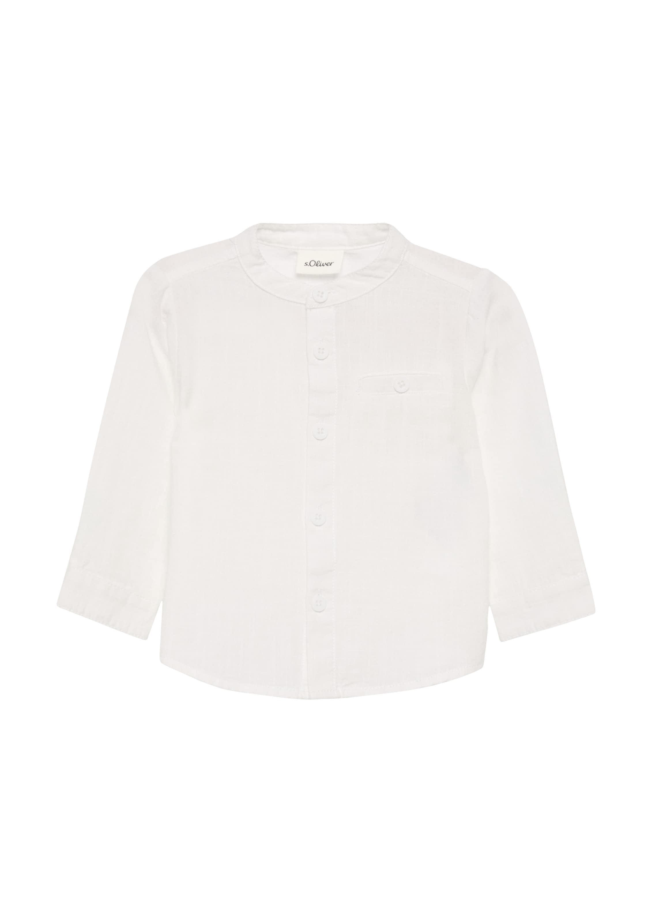 s.Oliver Regular fit Overhemd in Wit: voorkant
