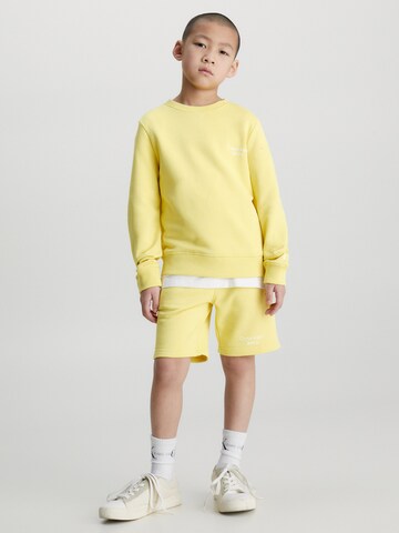 Calvin Klein Jeans Sweatshirt in Yellow