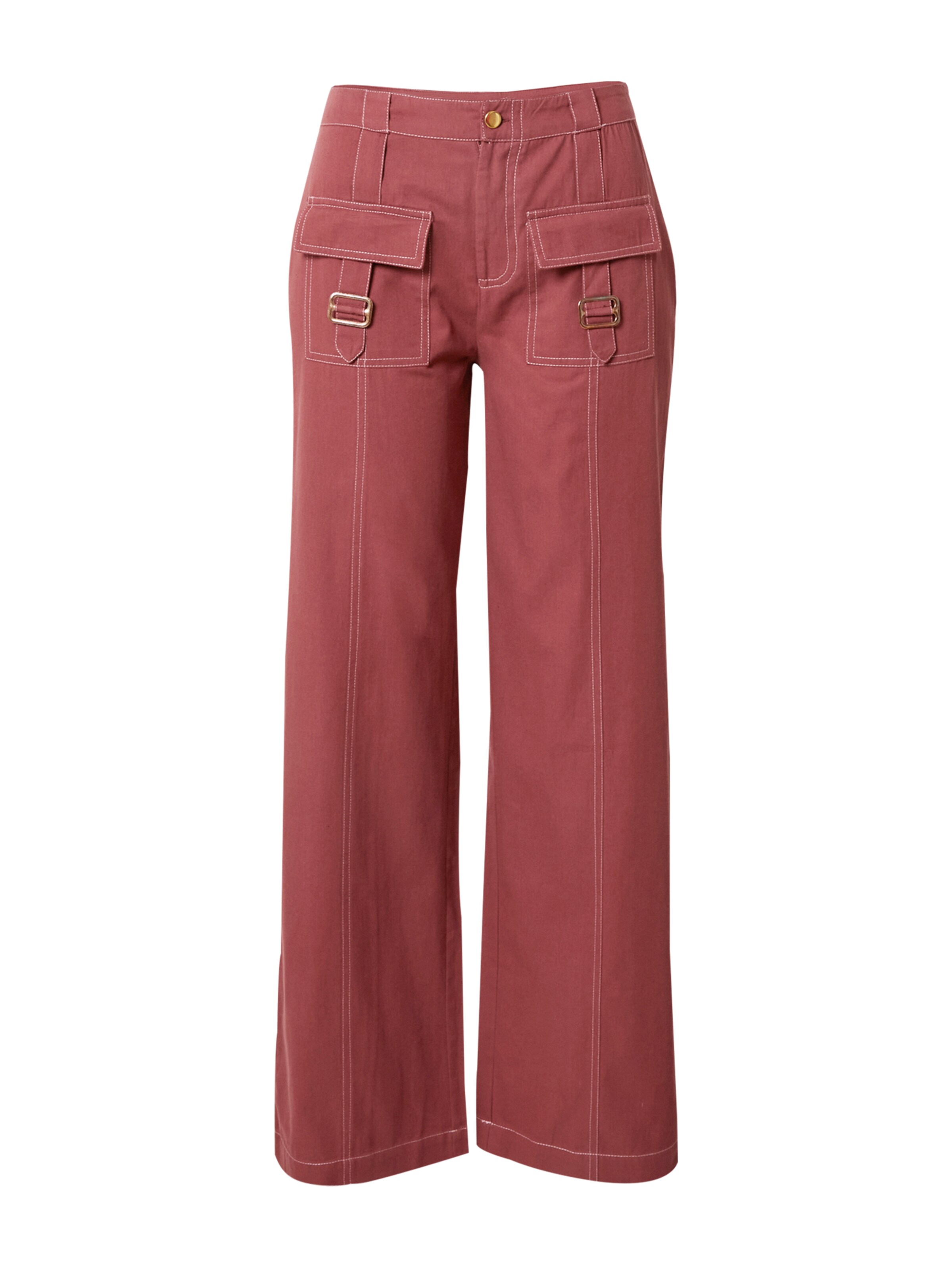 Daisy Street Loose fit Pants in Brown: front