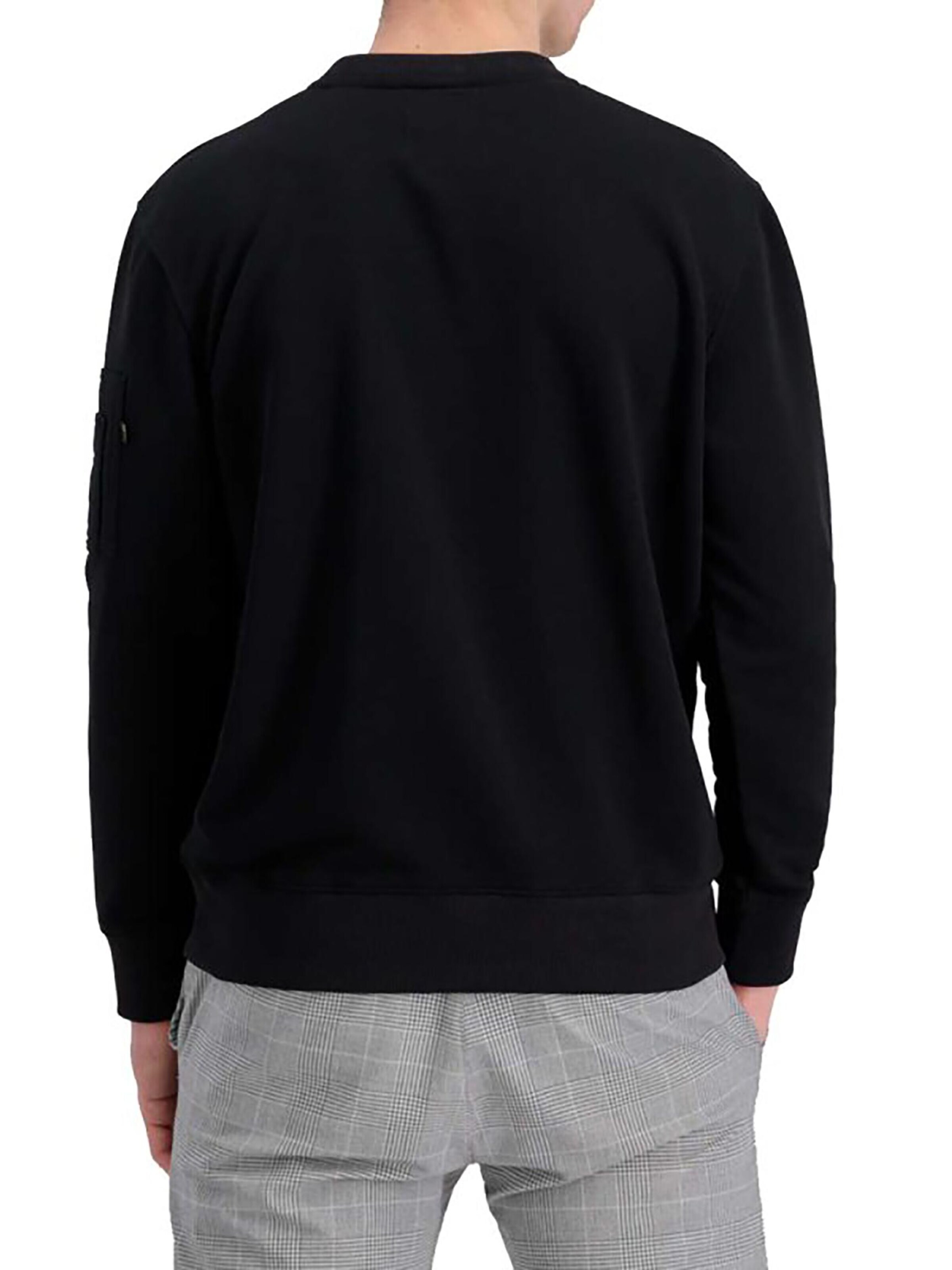 ALPHA INDUSTRIES Sweatshirt 'Double Layer'‌‌‌‌ in Schwarz