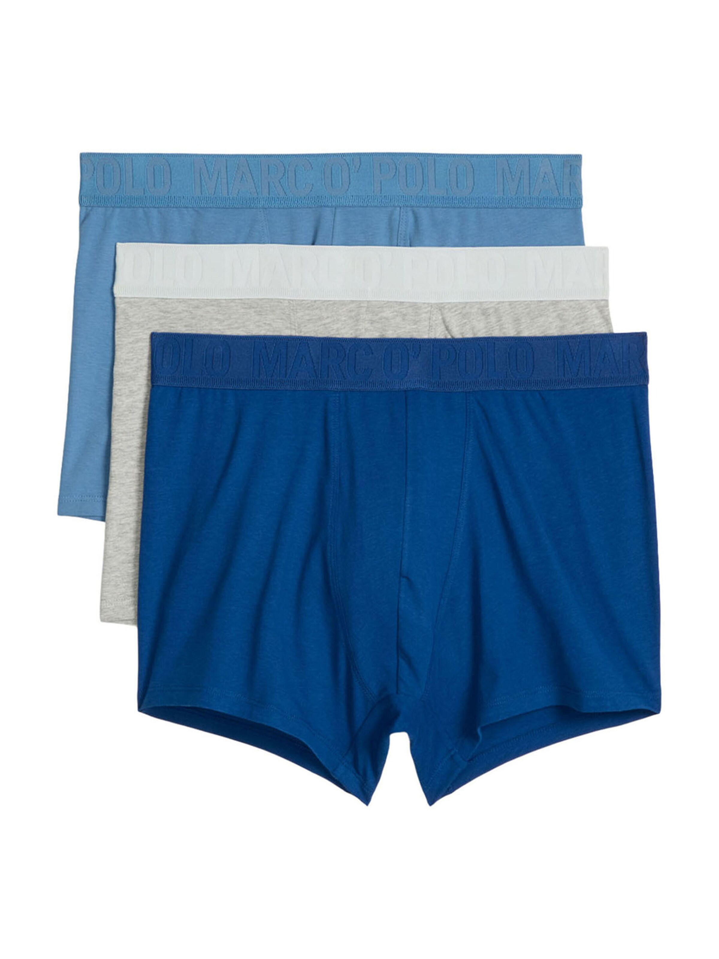 Marc O'Polo Boxer shorts ' Essentials ' in Light blue / Dark blue / Mottled grey, Item view