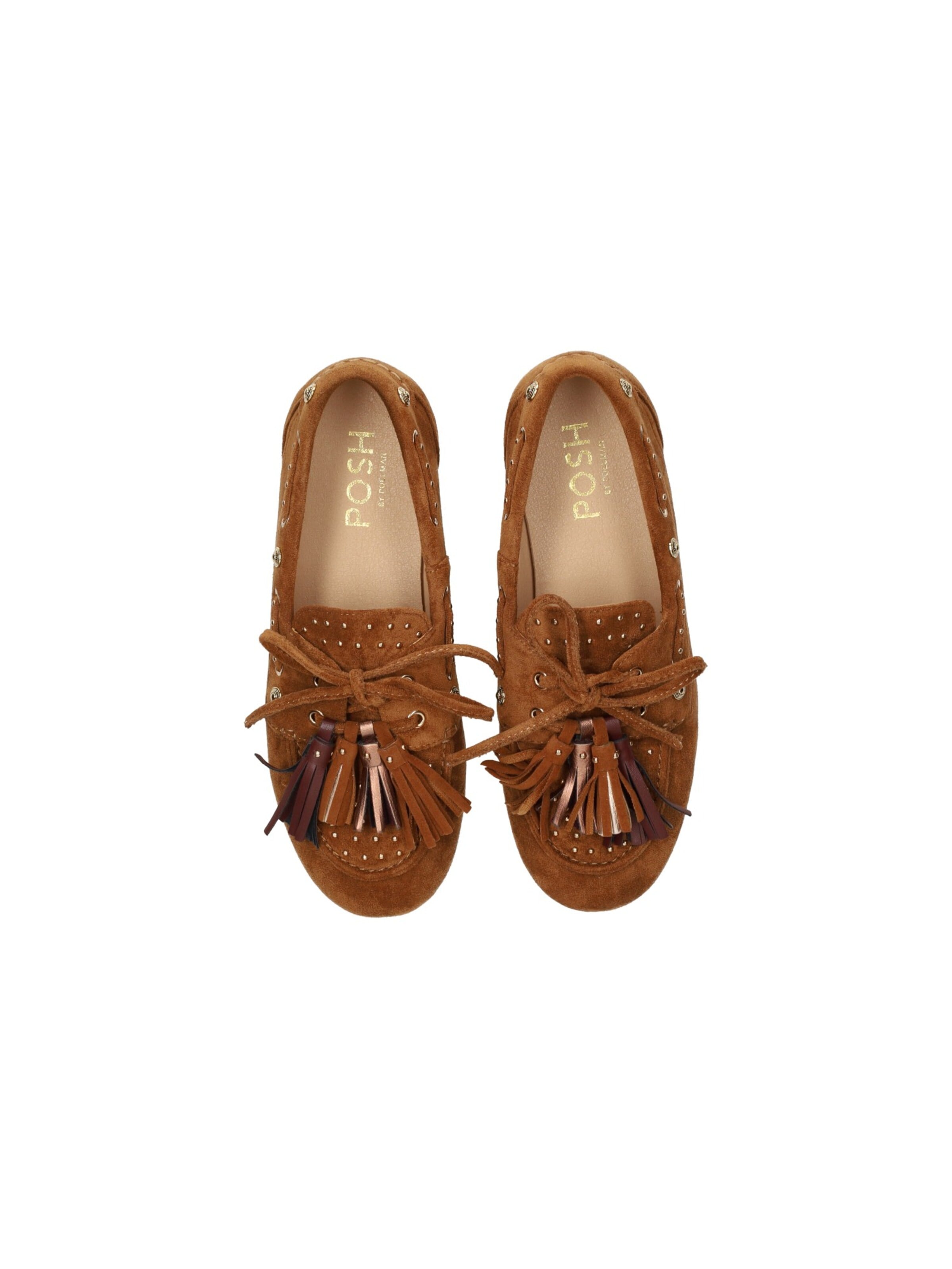 Mocassin ' SHARON ' POSH by Poelman en marron