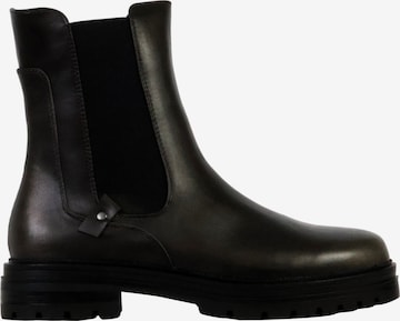 Bottines 'Stiefeletten mit Reißverschluss' The Divine Factory en noir : devant
