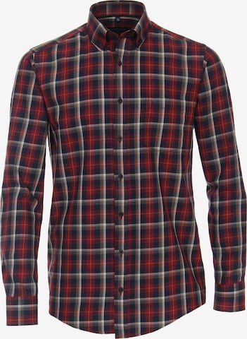 CASAMODA Regular fit Button Up Shirt in Red: front