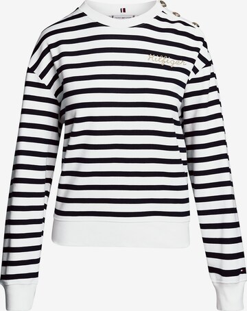 Sweat-shirt TOMMY HILFIGER en blanc : devant