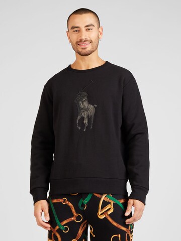 Polo Ralph Lauren Bluzka sportowa w kolorze czarny: przód