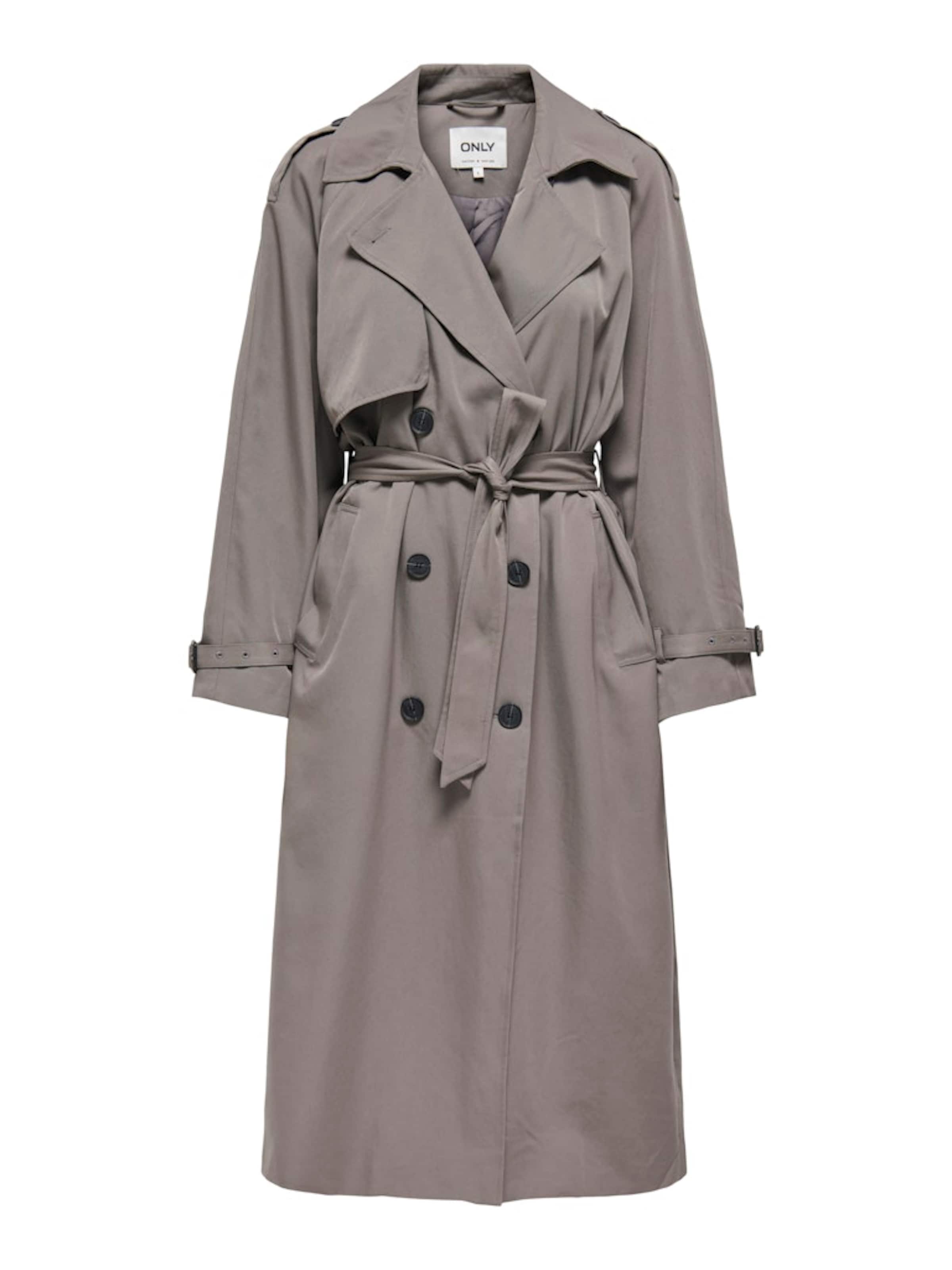 ONLY Kevad-sügismantel 'ONLChloe', värv hall: eest vaates