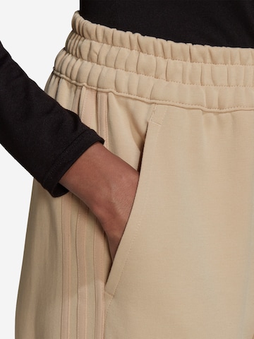 ADIDAS ORIGINALS Tapered Pants 'Always Original Laced Cuff' in Beige
