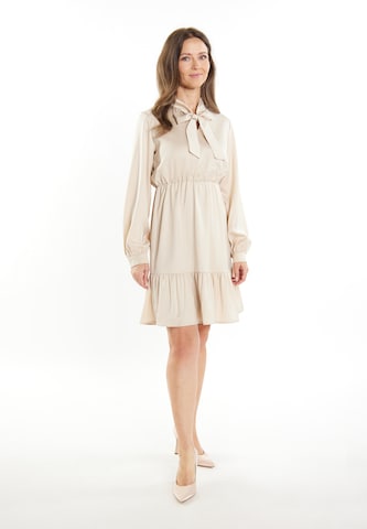 Robe usha BLACK LABEL en beige