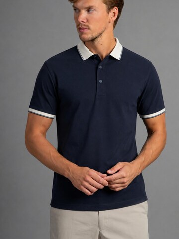 Laurent Vergne Shirt 'Philippe Polo - Donkerblauw' in Blue: front