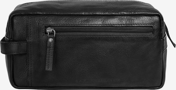 Spikes & Sparrow Kulturtasche 'TOILETRY BAG' in Schwarz: Vorderseite