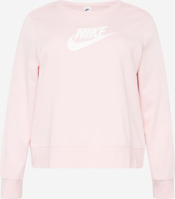 Nike Sportswear Athletic Sweatshirt in Pink: front