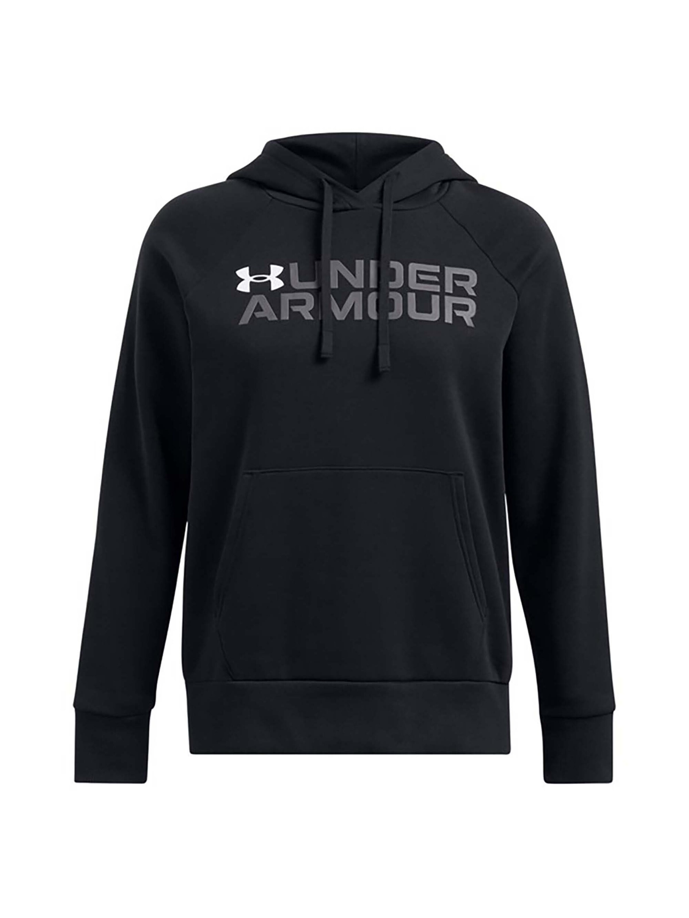 UNDER ARMOUR Sweat de sport 'Rival' en anthracite / noir / blanc, Vue avec produit